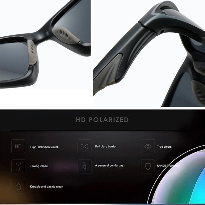 Gafas de ciclismo, gafas de ciclismo polarizadas para esquí, ciclismo, ciclismo de montaña, gafas de sol, gafas de sol para hombre y mujer - Azul