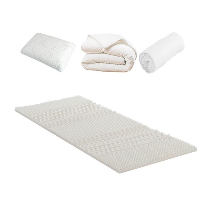 Sweet Dreams Pack: Mattress Topper + Mattress Protector + Duvet + Pillow 90x190/200 cm