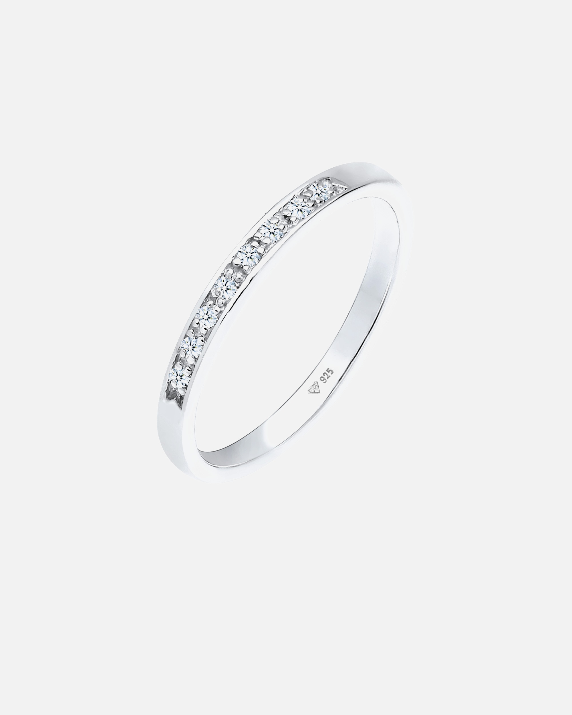 Elli DIAMONDS Femme Classique Précieux avec Diamant (0,04 ct.) en Argent Sterling 925
