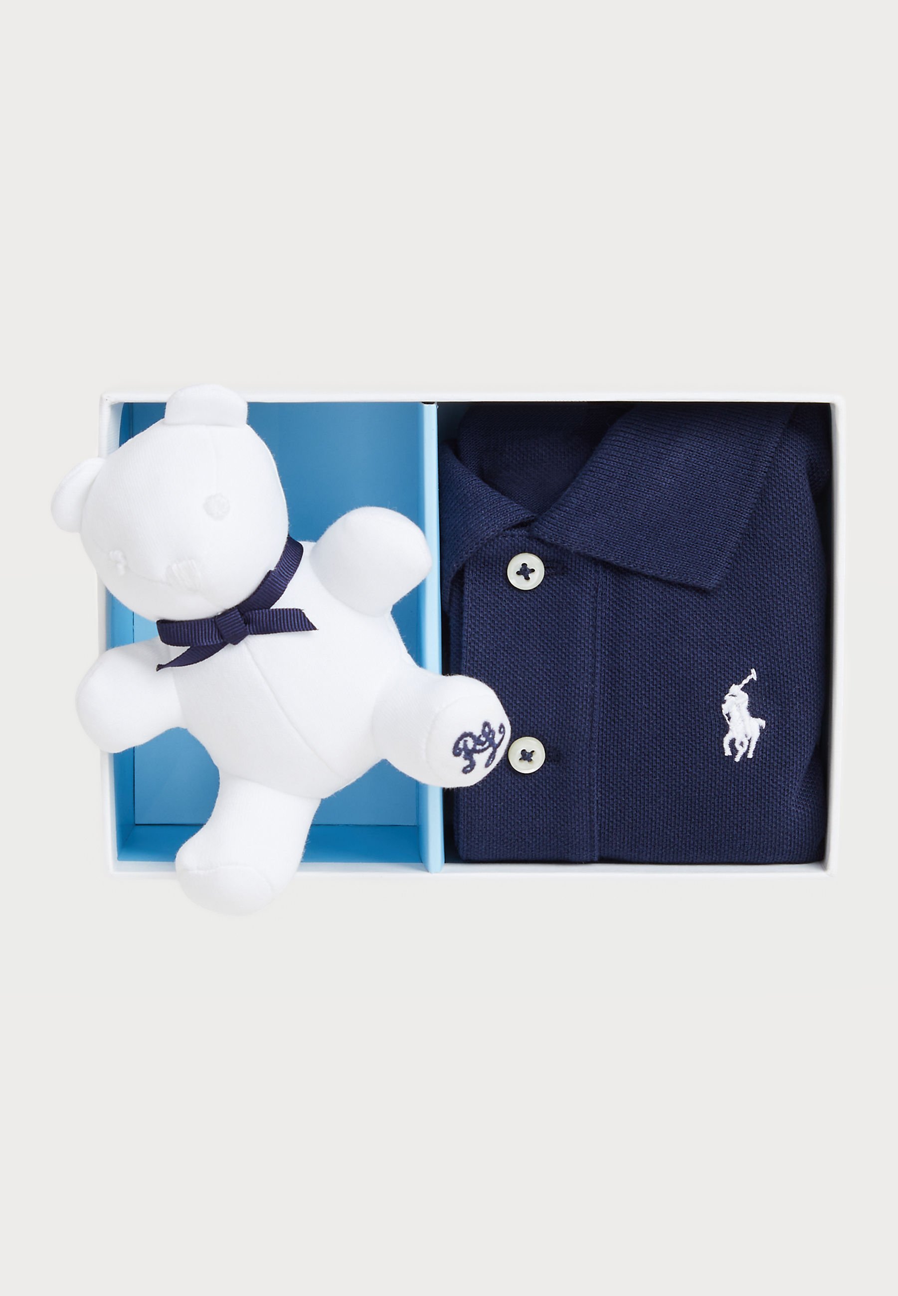 Cofanetto regalo Polo Ralph Lauren BABY MY GIFT BOX SET - Polo - blu navy raffinato