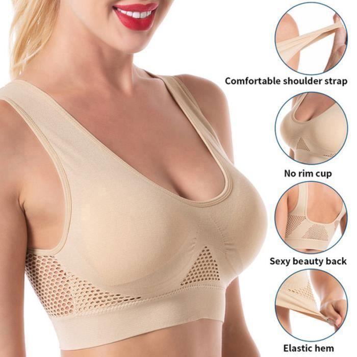 6er-Packung Nahtlose Komfort-BHs für Damen in Übergrößen S-6XL