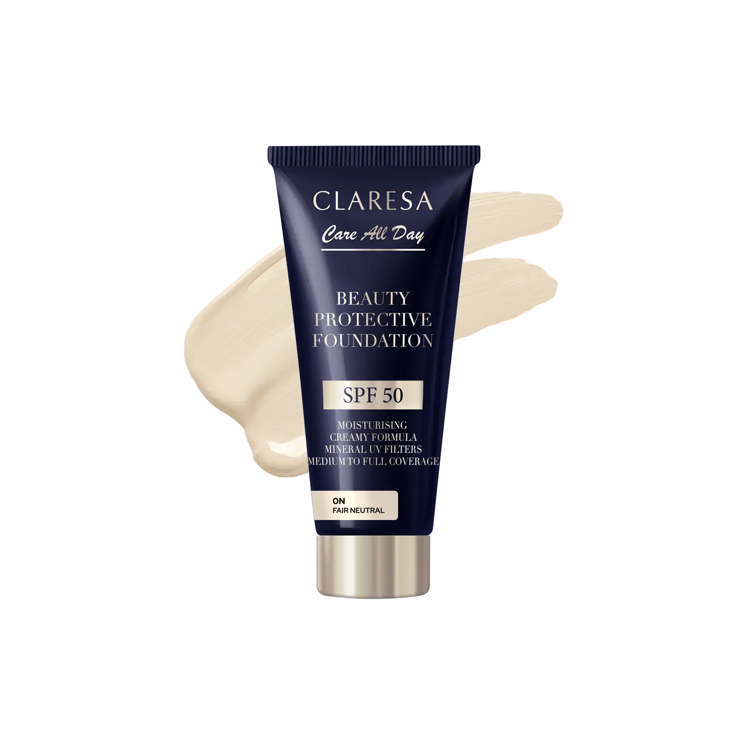 Claresa BESKYTTENDE SKØNHEDSFOND MED SPF 50 PLEJE HELE DAGEN