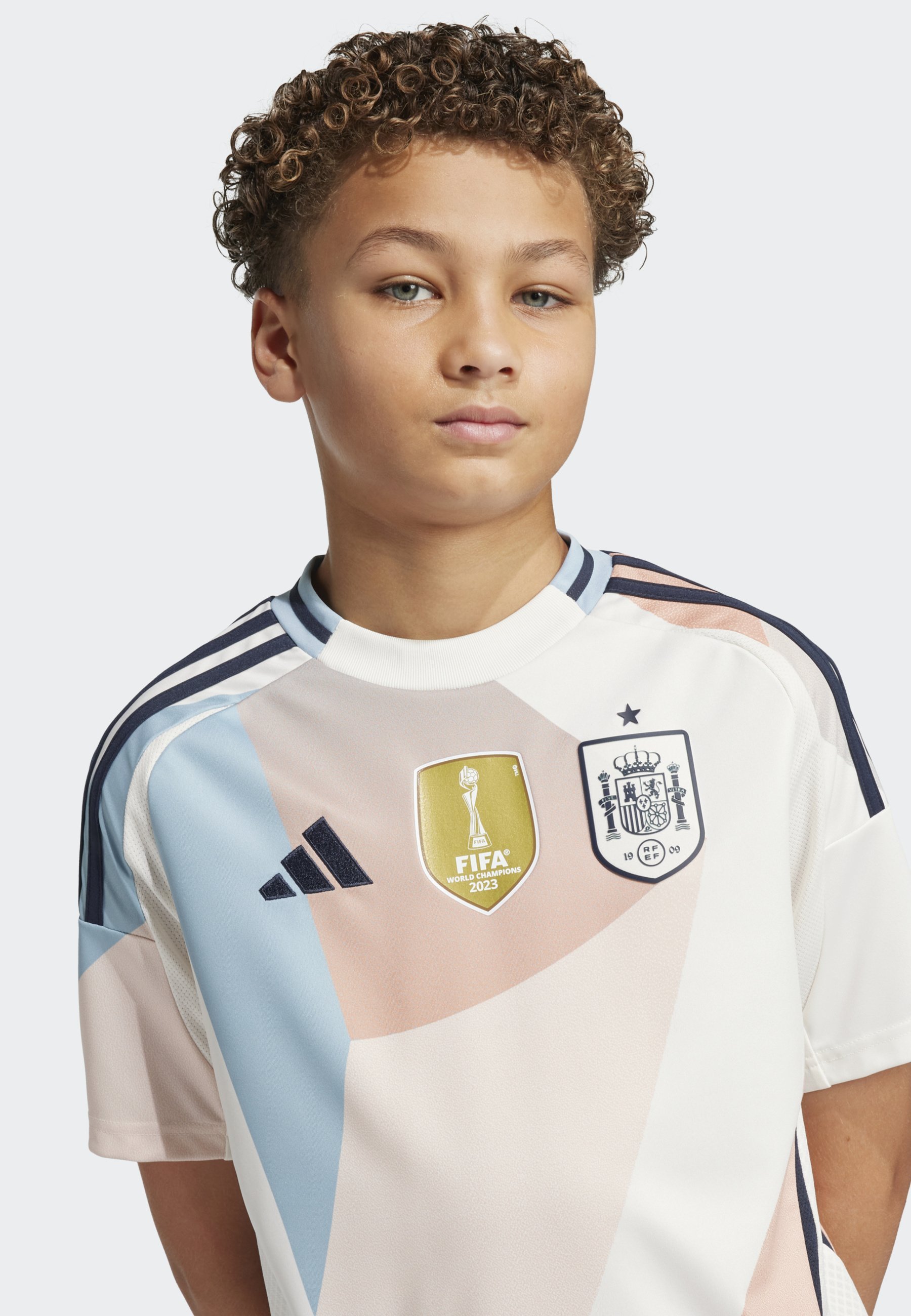 adidas Performance Spanje 25 (Damesteam) Uitshirt - Nationaal teamtenue - krijtwit