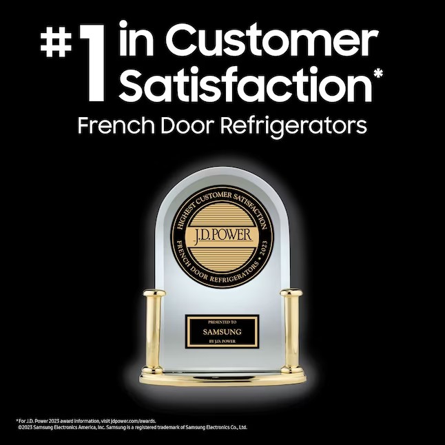 Samsung Mega Capacity 890 liter Smart French Door Koelkast met Dubbele IJsmaker (Ventilatief Staal, Vingerafdrukbestendig) ENERGY STAR