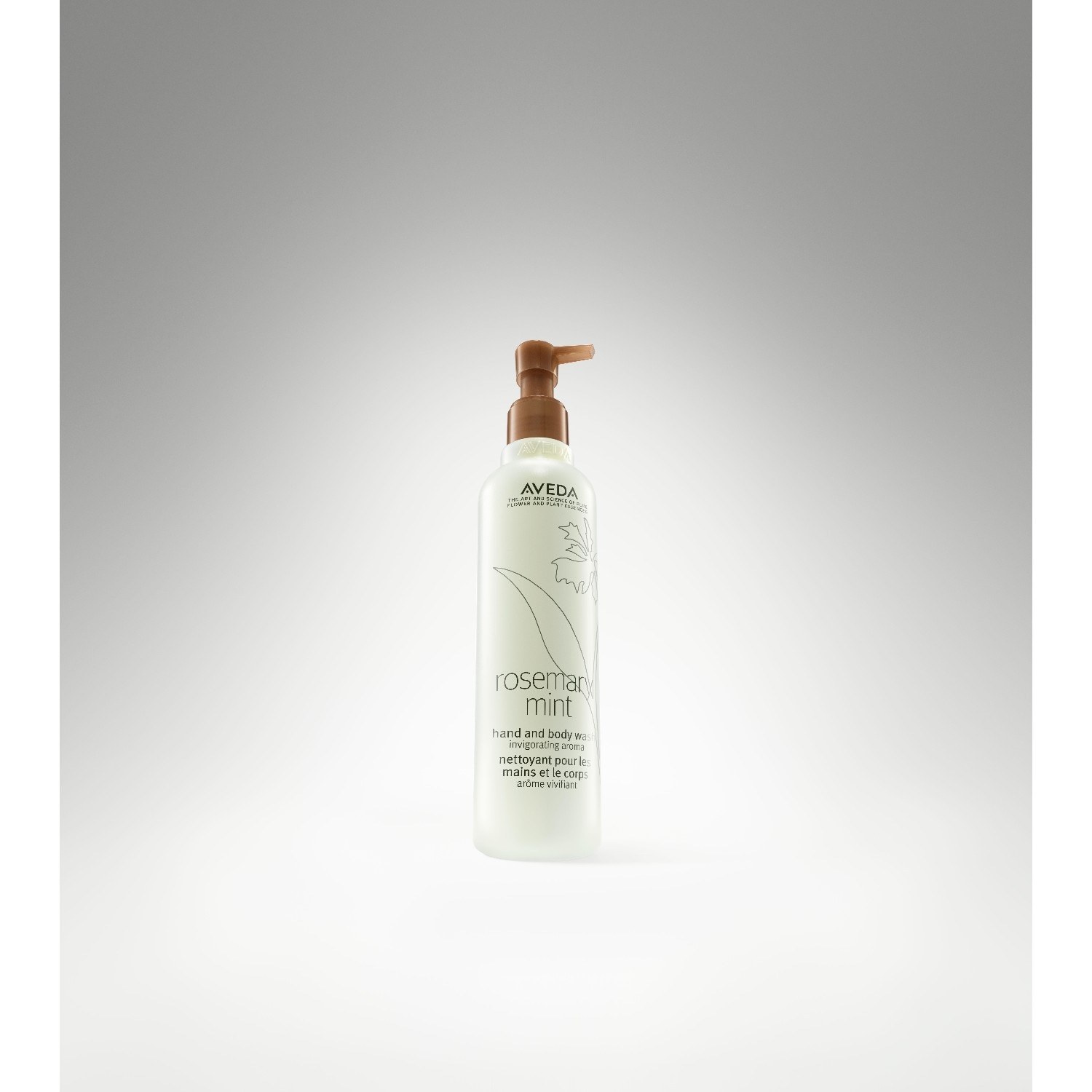 Aveda matu un ķermeņa mazgāšanas želeja ar rozmarīna piparmētru, roku un ķermeņa mazgāšanas želeja - 250 ml