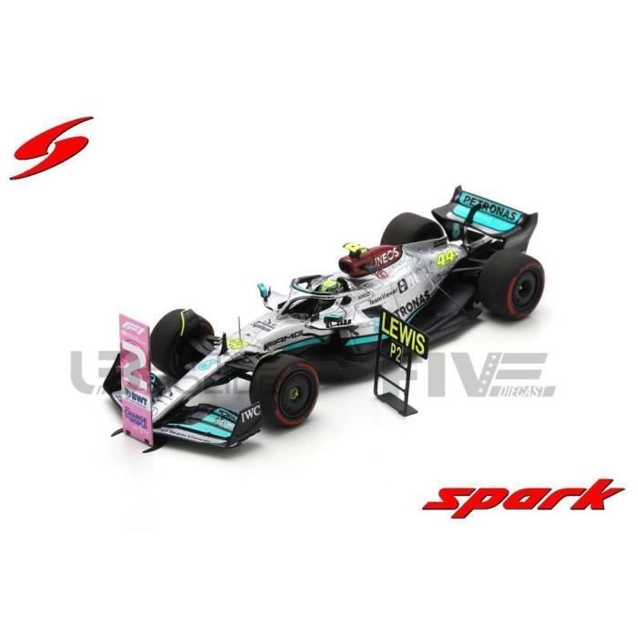 Collectible Miniature Car - SPARK 1/43 - MERCEDES-AMG W13 E Performance - Brazil GP 2022 - Gray / Blue / Yellow - S8556