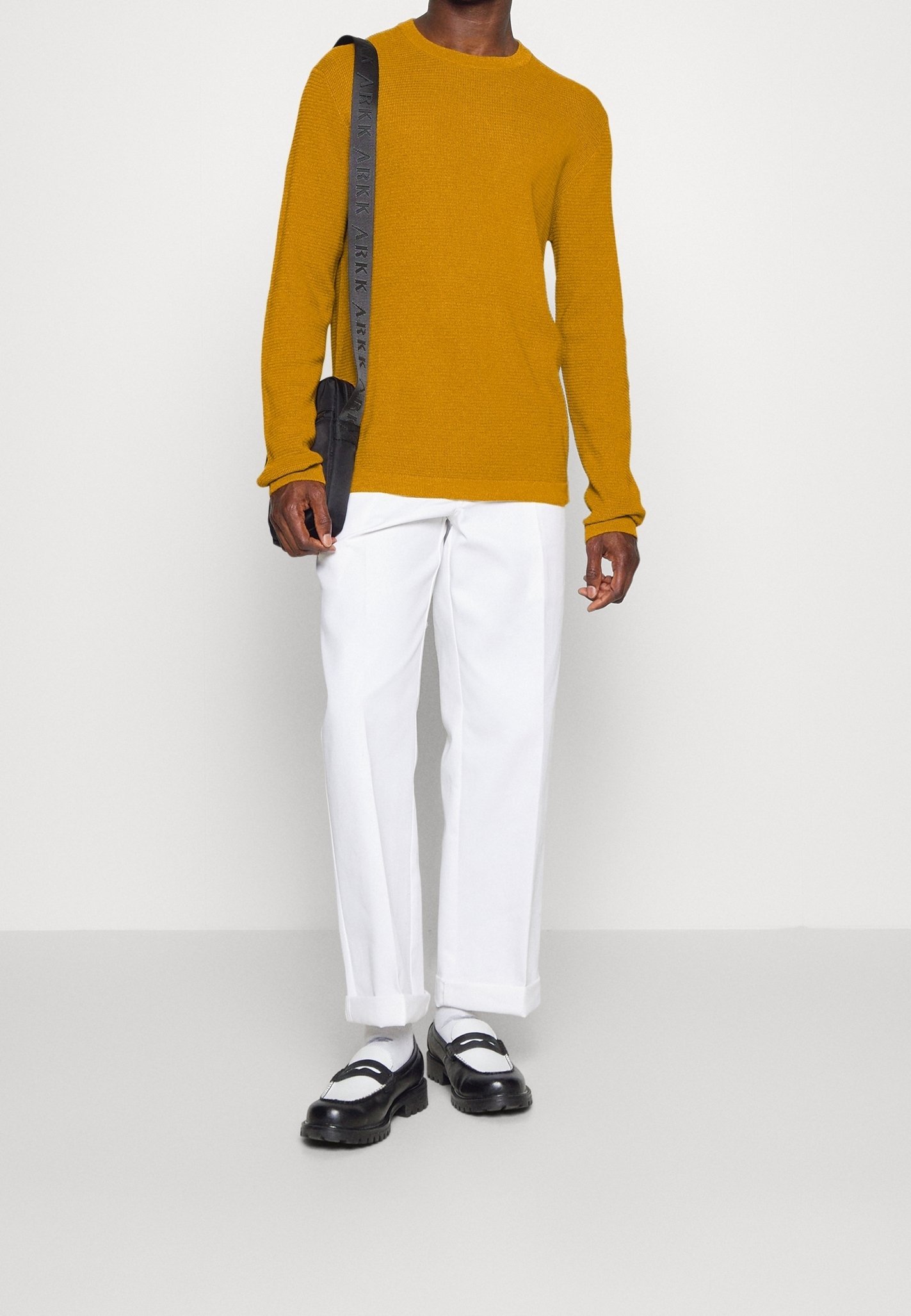 Pull Selected Homme - jaune moutarde