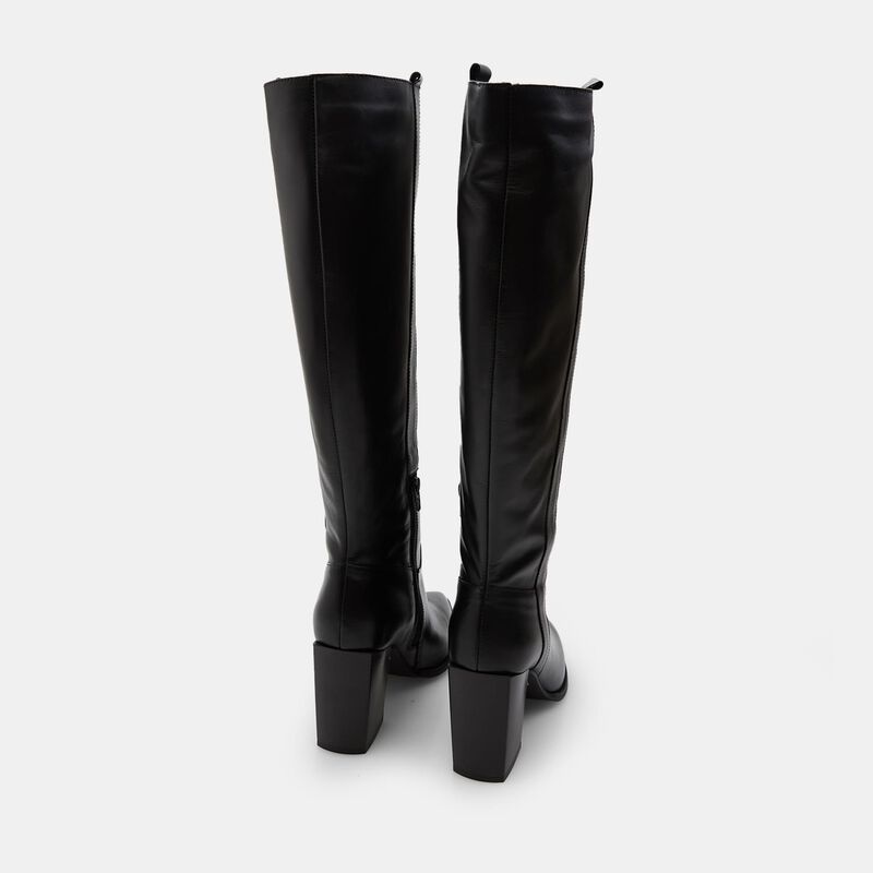 BATA dameslaars met hak van leer