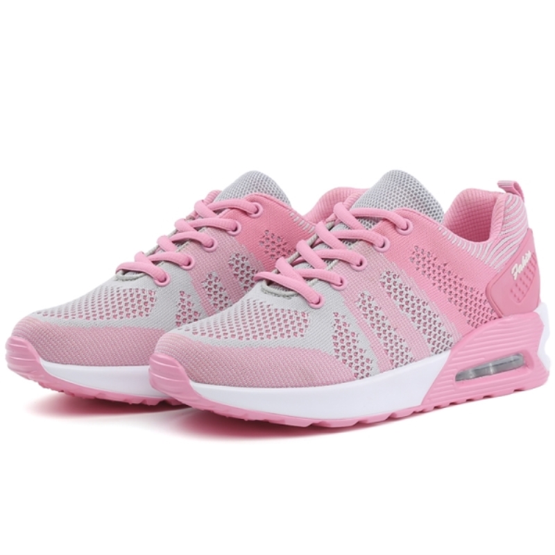 Mode Tennis chaussures femme respirant Lace up semelle épaisse Sneakers automne femme Outdoor Mesh Jogging chaussures Tenis féminin