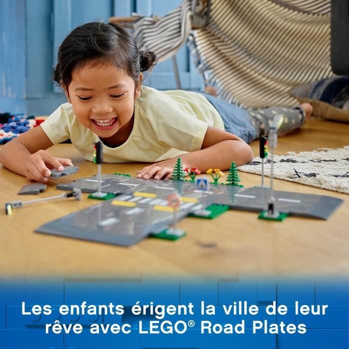 LEGO® City 60304 Intersection to assemble, City building set with signs and interlocking roads for boys or girls