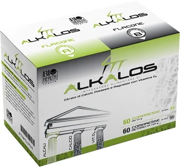 Suplemento BIOHEALTH Alkalos 60 comprimidos + 60 comprimidos com efeito retardante