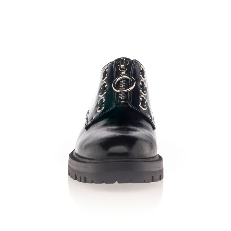 Zapatos de mujer negros con cordones / Zapatos Derby