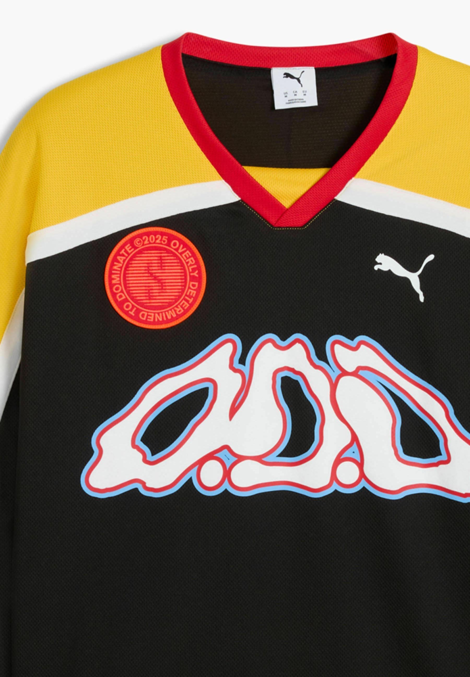 Puma majica z dolgimi rokavi - črna/rumena sizzle/za vedno rdeča