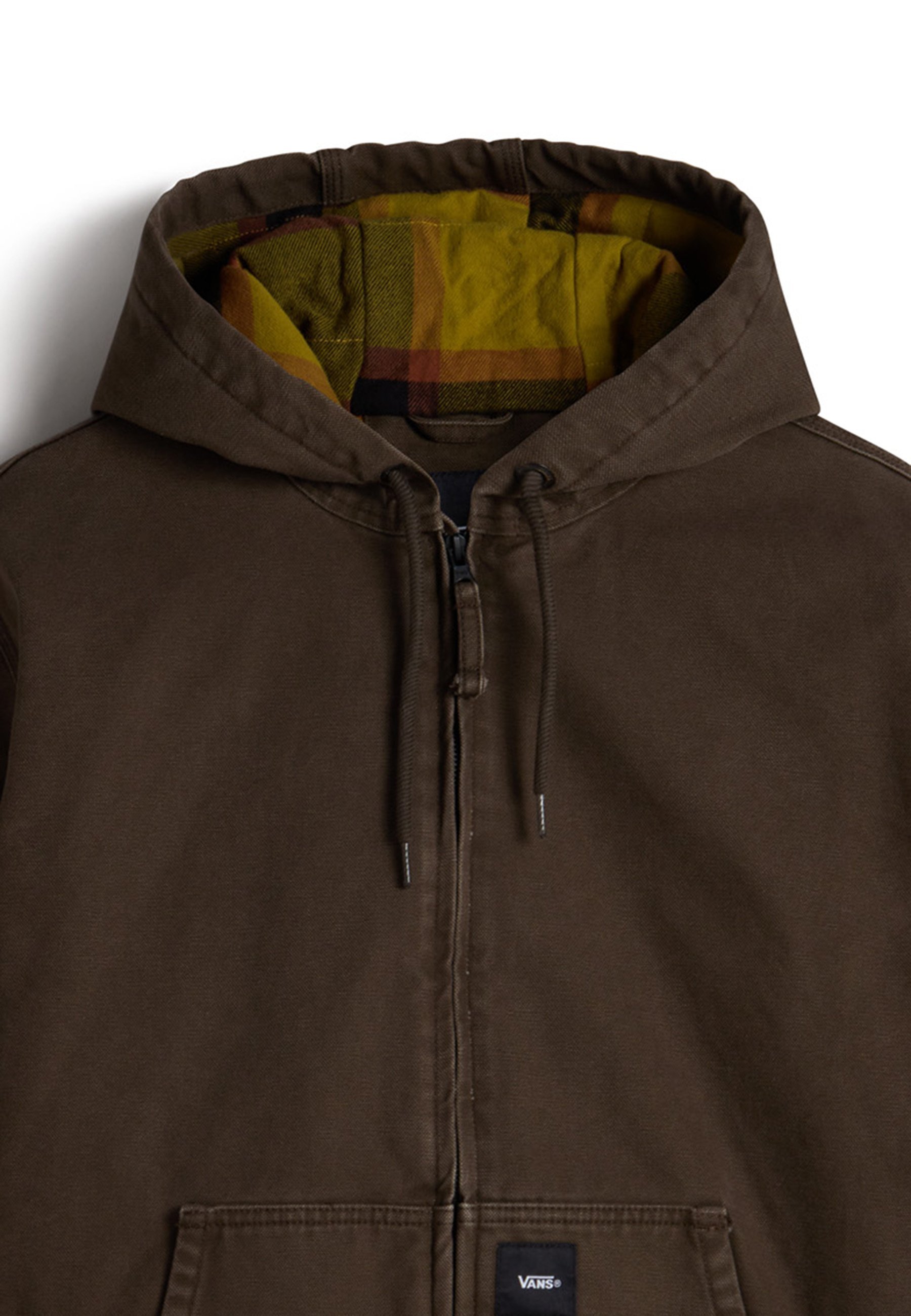 Sweat-shirt zippé Vans - marron foncé