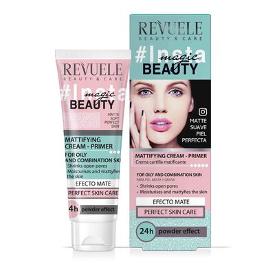 Revuele Insta Magic Beauty Mattifying Cream Primer Mattifying Cream -pohjustusvoide sekaiholle ja rasvoittuvalle iholle 50 ml 50 ml
