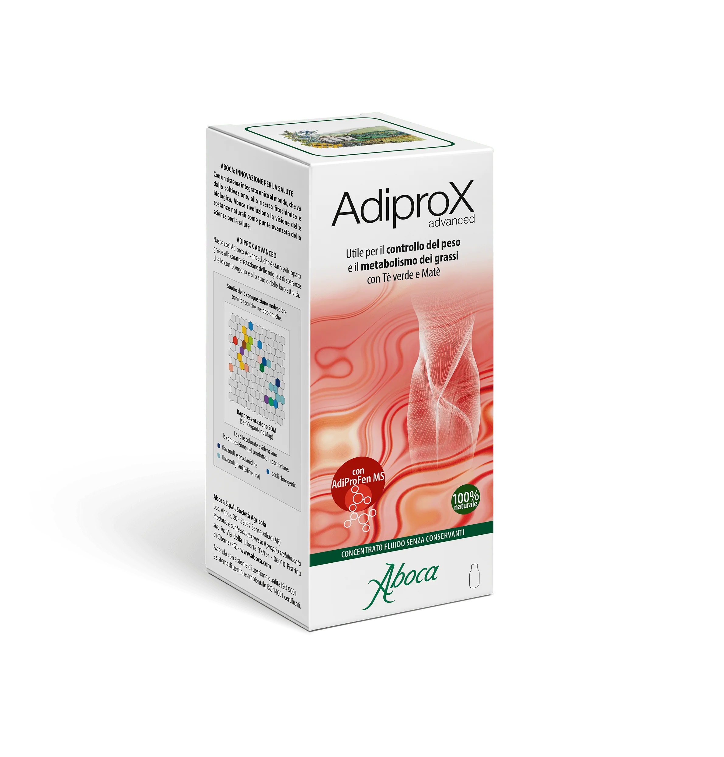 ABOCA Aboca Adiprox Advanced Fluid Concentrate 325 g Voedingssupplement voor vetmetabolisme