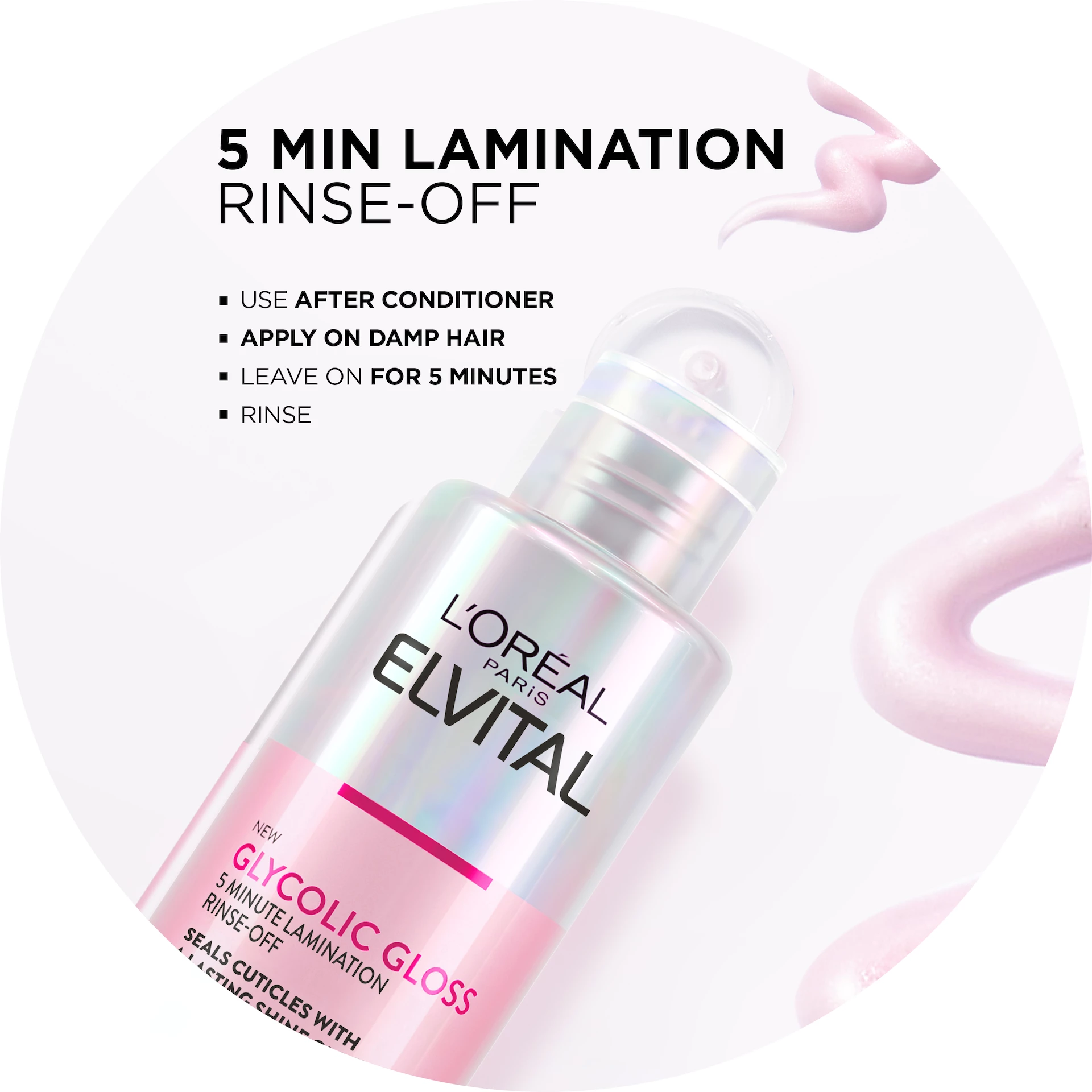Elvital Glycolic Gloss injekciós hajpakolás 200 ml - L'Oréal Paris