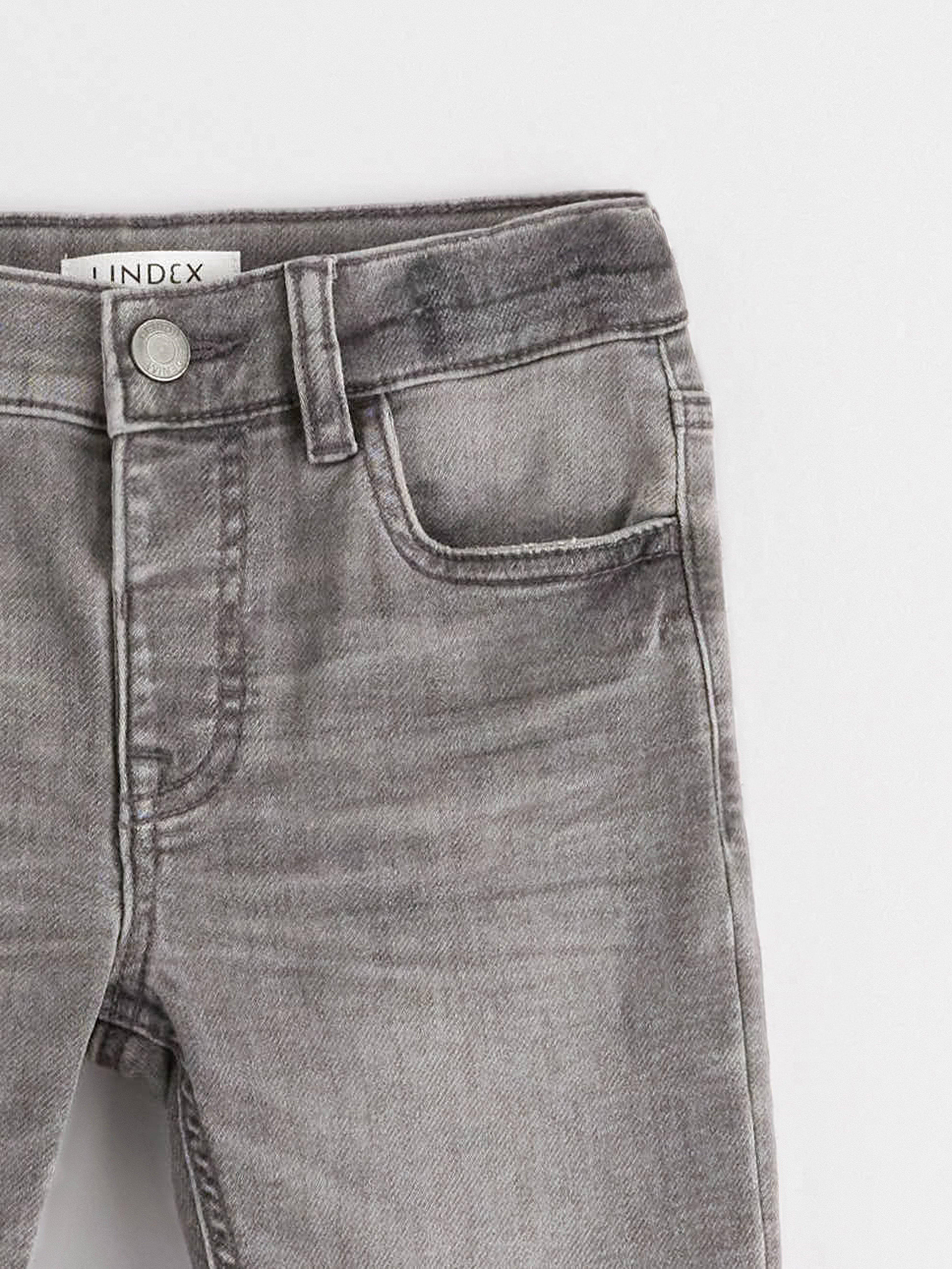 STAFFAN Jeans de pierna recta en mezclilla gris