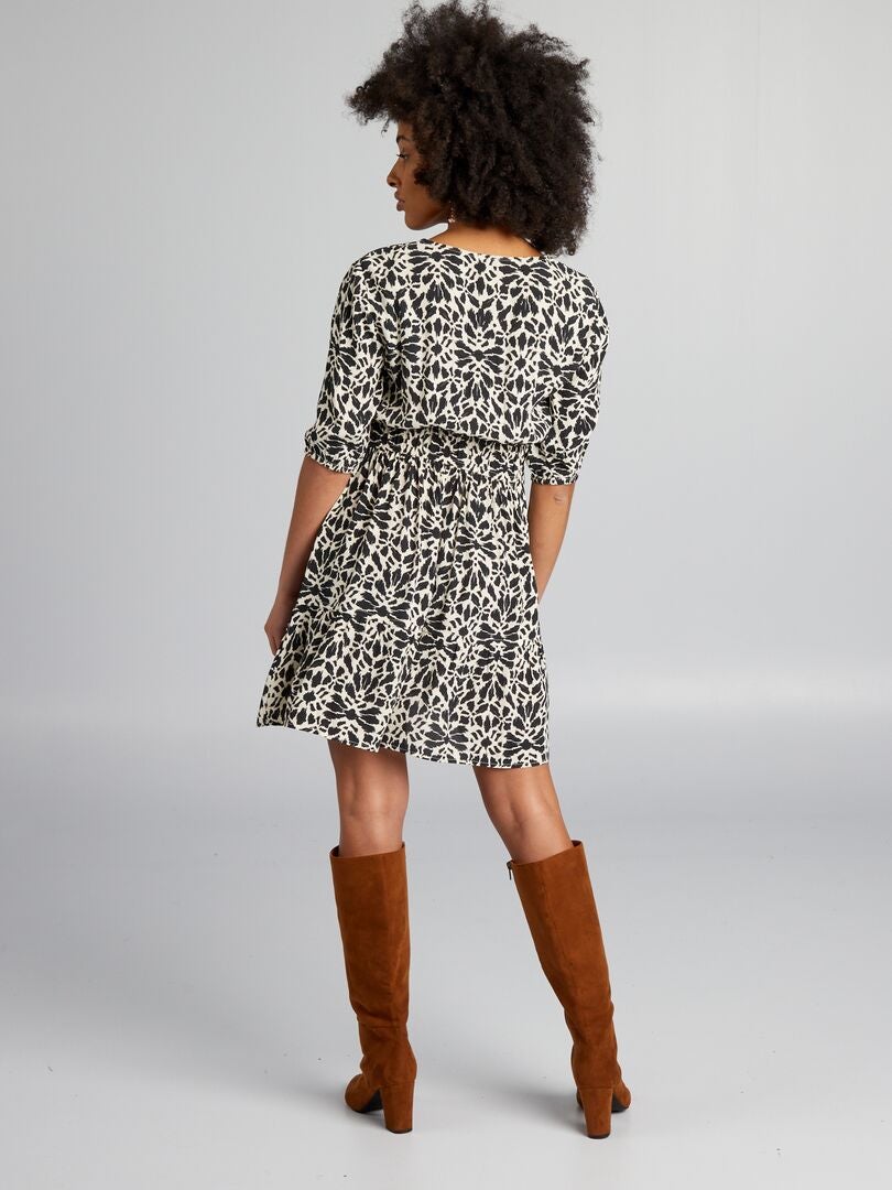 Vestido de maternidade macio - PRETO