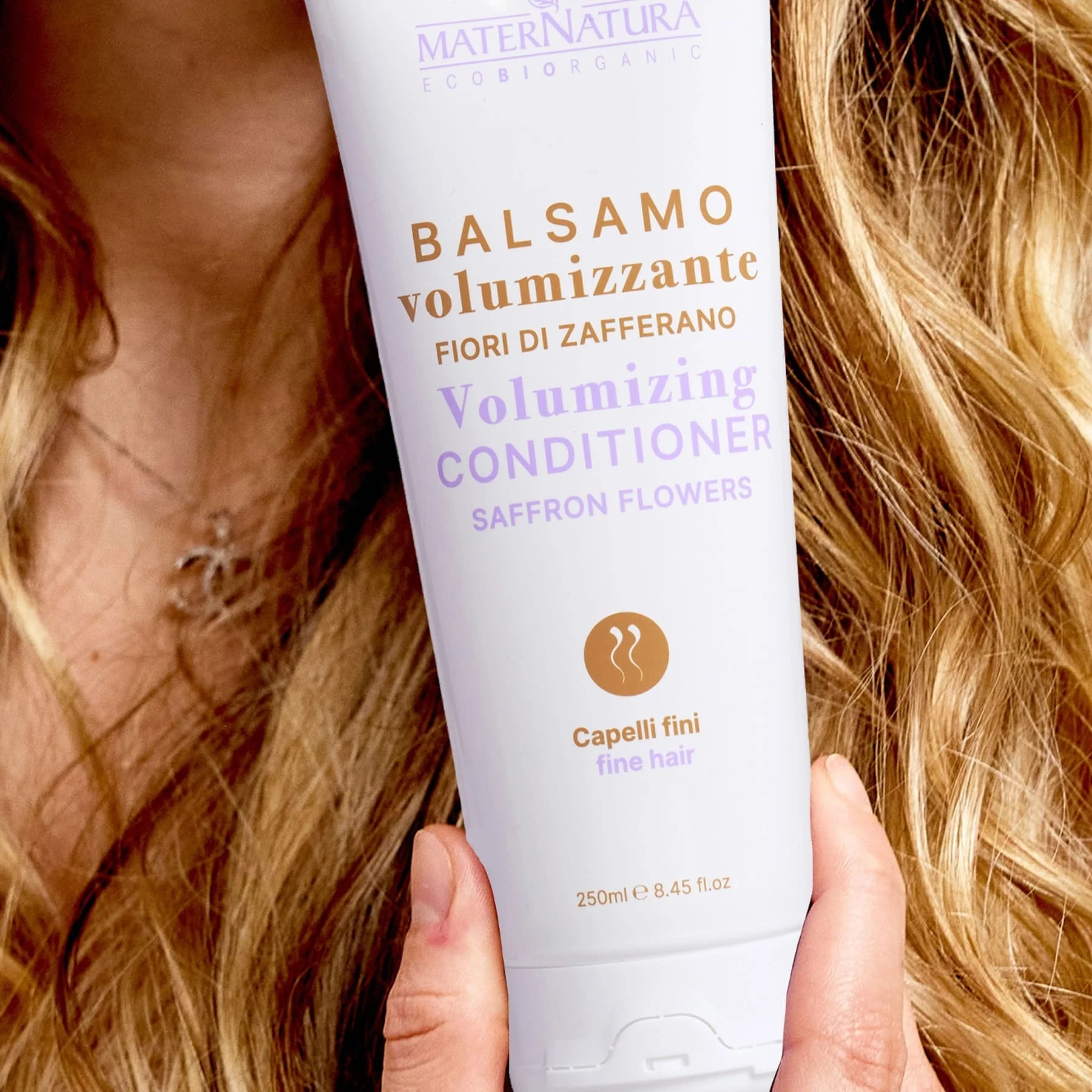 Balsamo Maschere e Olii Balsamo Volumizzante Capelli Fini Ai Fiori Di Zafferano - Balsamo Volumizzante Capelli