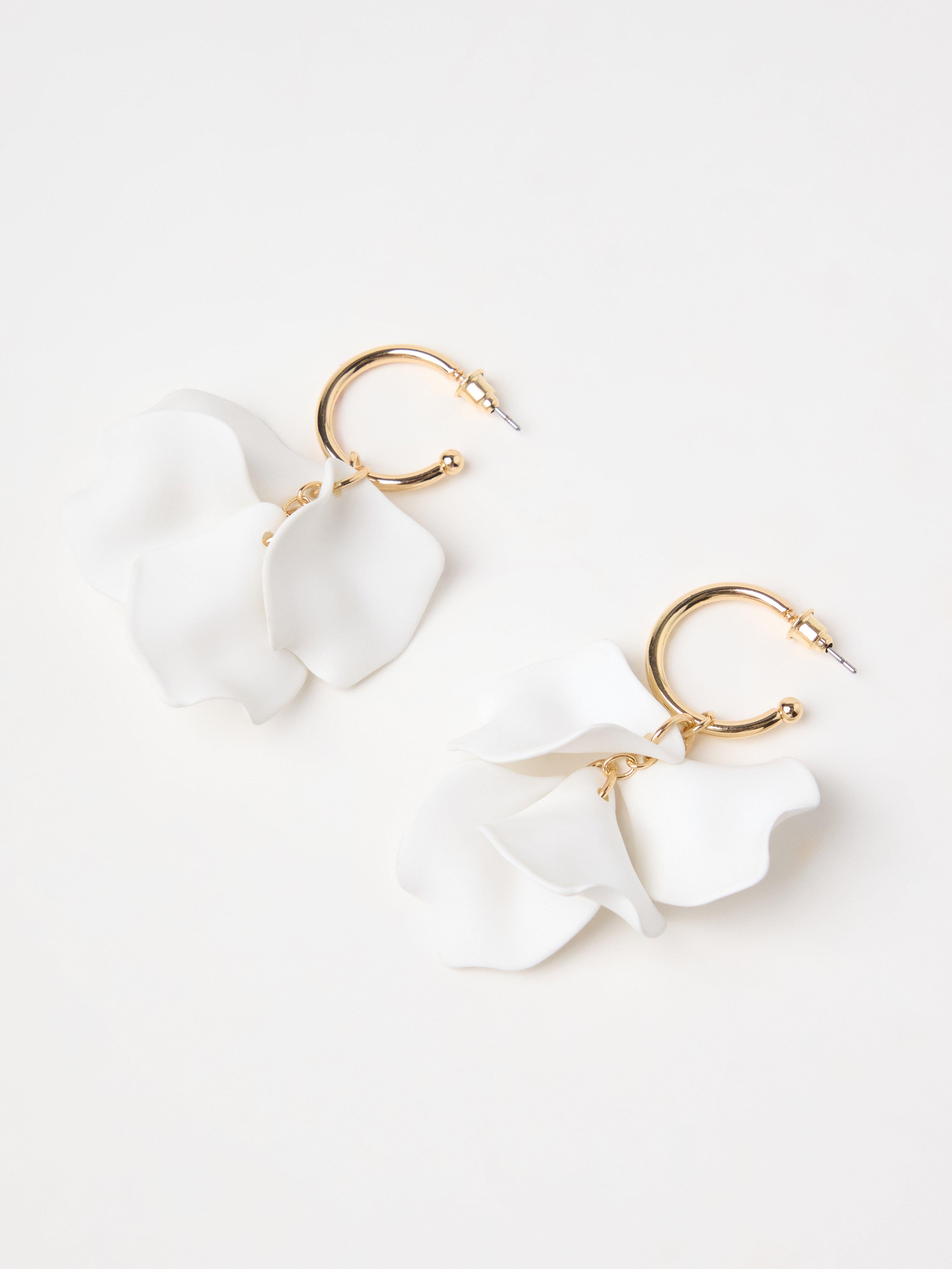 Brincos Off White