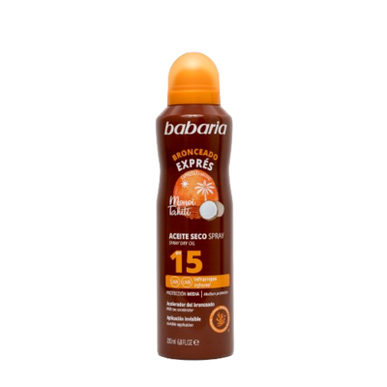 Babaria Dry Oil Mist -aurinkovoide SPF15 200 ml 200 ml