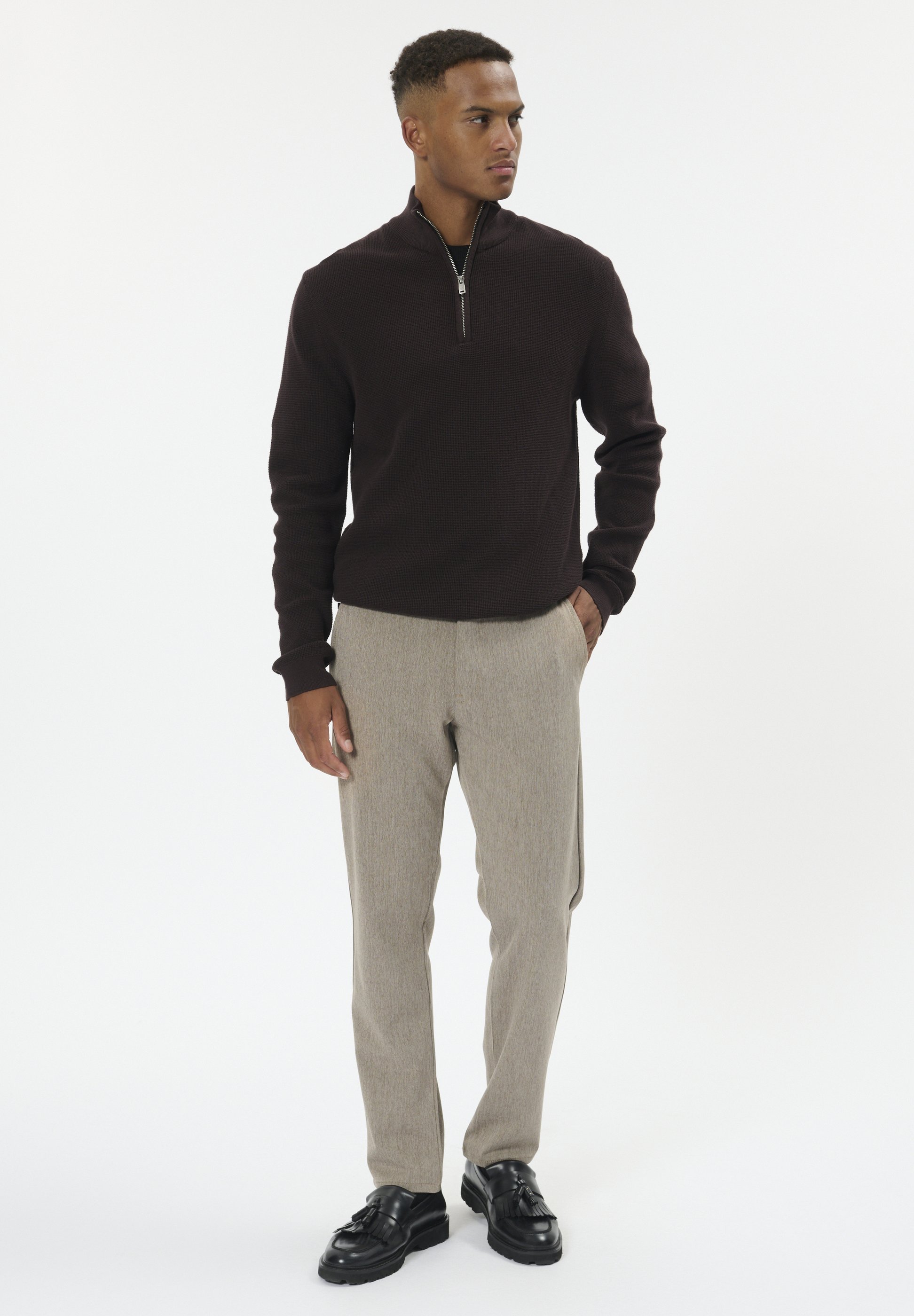 Matinique Chinos – hellbeige meliert
