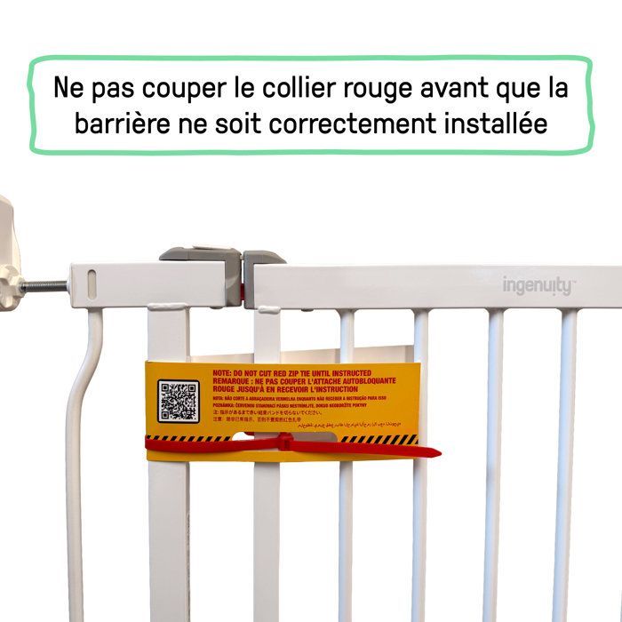 INGENUITY Barrière de sécurité sans perçage- Easy Install- de 73 à 80 cm - pression, sans vis ni perçage, enfant, bebe, escalier