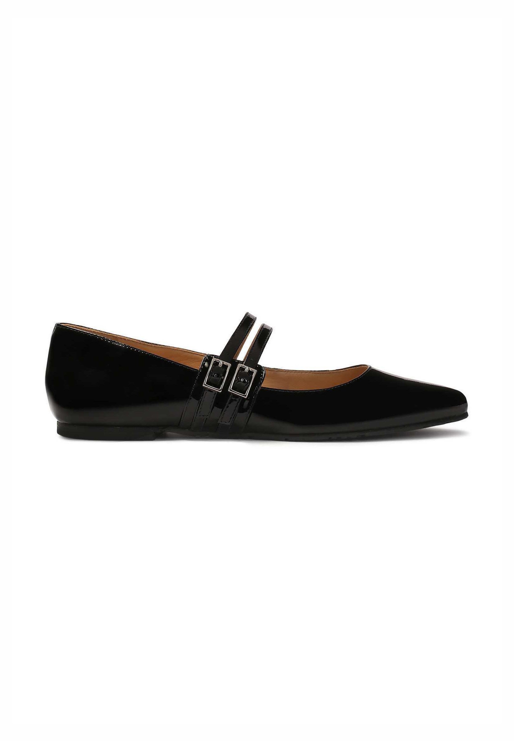 Kazar LENA - Ankle strap ballet pumps - black