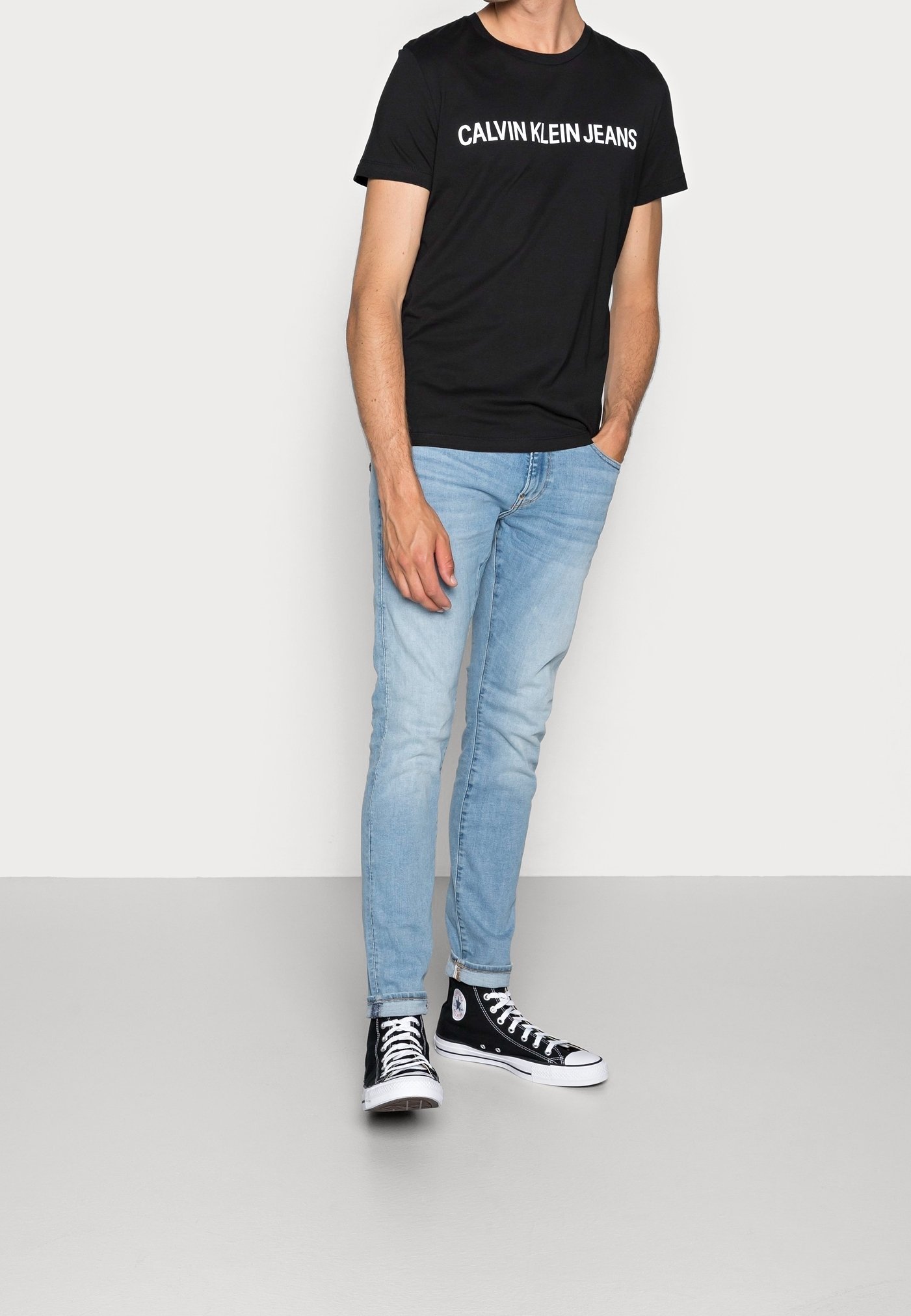 Calvin Klein Jeans Print T-Shirt - schwarz