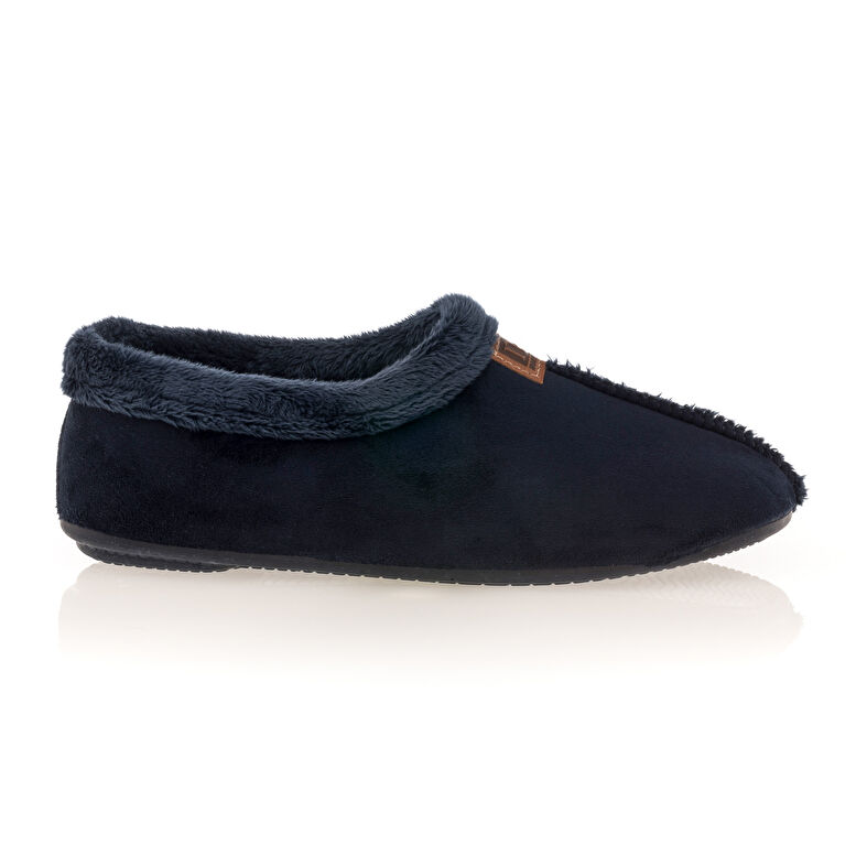 Blaue Damenpantoffeln