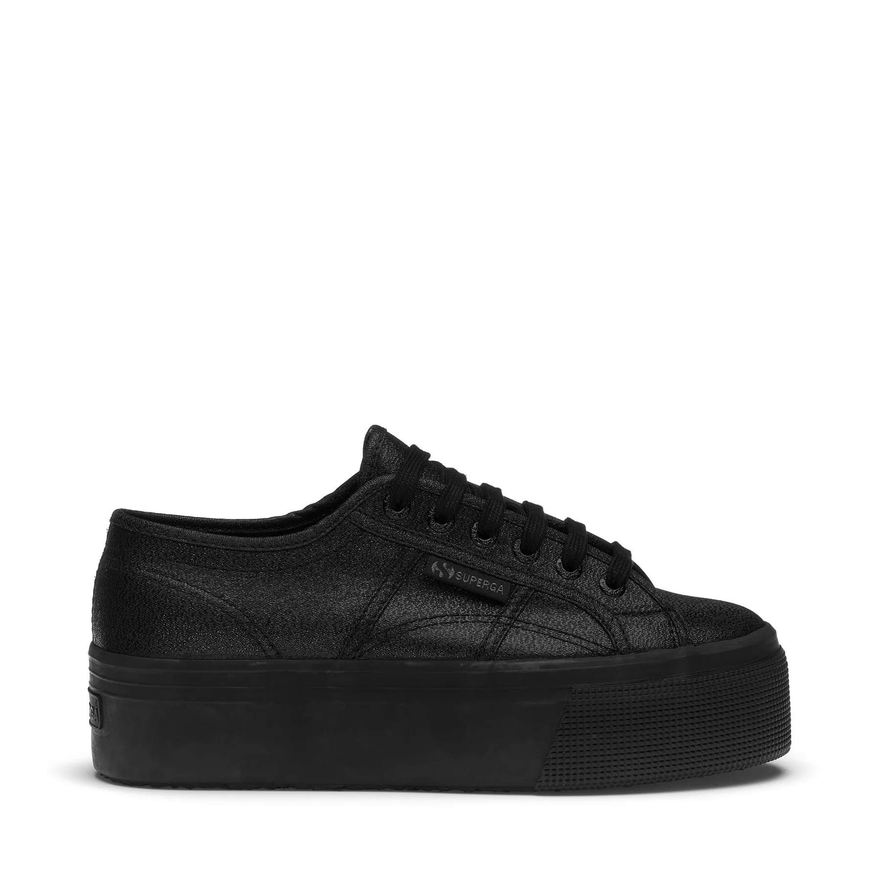 2790 PLATFORM LAME-TOTAL BLACK