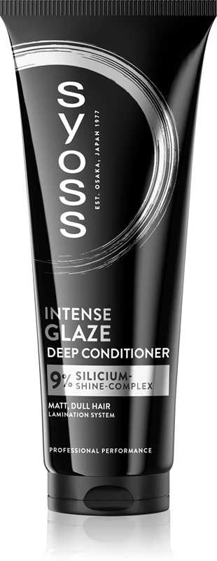 Syoss Intense Glaze Deep Conditioner is een intensieve conditioner die het haar versterkt en meer glans geeft.