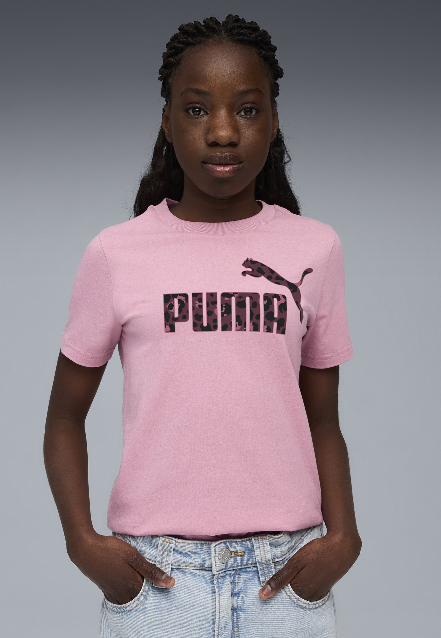 Puma ESS GRAPHIC ANIMAL GRAPHIC TEE G - Sport T-shirt - roze
