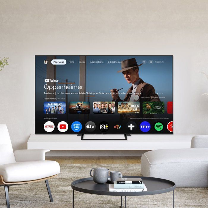 CONTINENTAL EDISON - CELED75SVQLD26B6 - TV QLED UHD 4K 75'' (189 cm) - SMART GOOGLE - 3xHDMI - 2xUSB