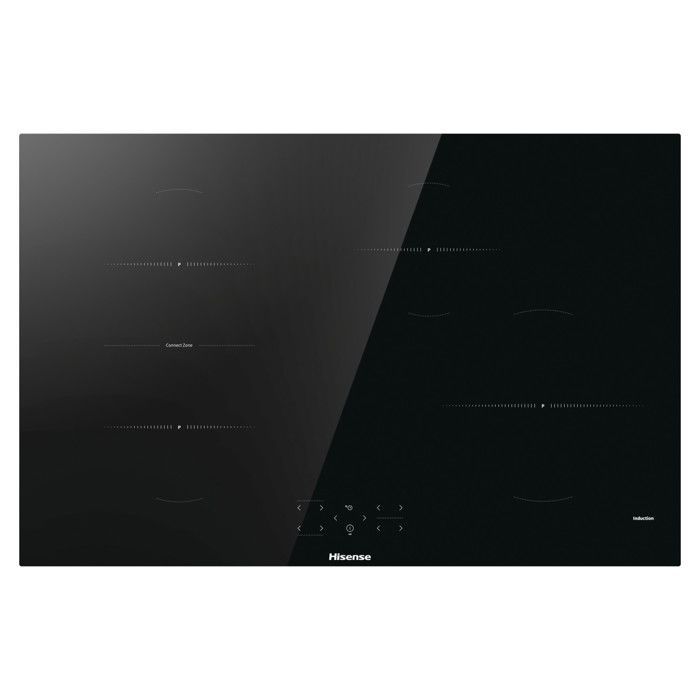 Placa de inducción - HISENSE - HI8421BSC - 80 cm - 4 zonas - Cristal templado
