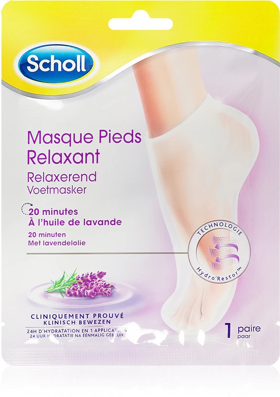 „Scholl Pedimask™“ levandų regeneruojamoji pėdų kaukė kojinėse