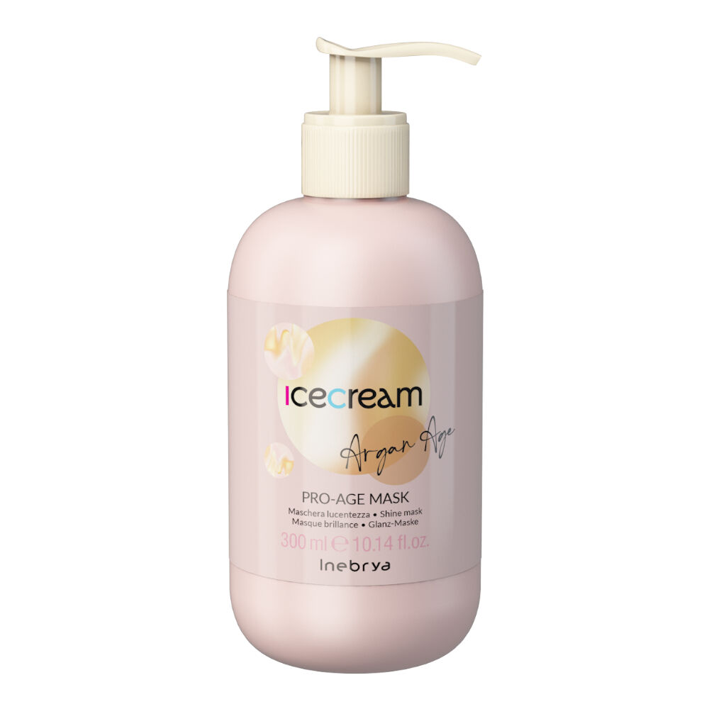 Inebrya Ice Cream Argan Age - en serie produkter til at opretholde hårets hydrering og sundhed