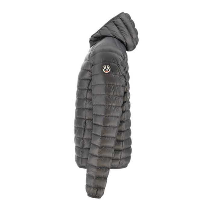 Chaqueta de plumas Jott Nico para hombre, color antracita, con capucha.