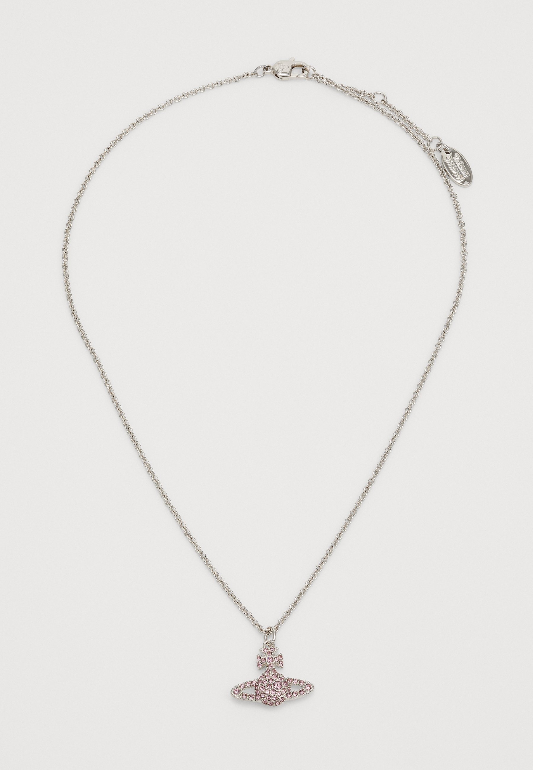 Collana con ciondolo a rilievo GRACE BAS di Vivienne Westwood - colore argento/rosa