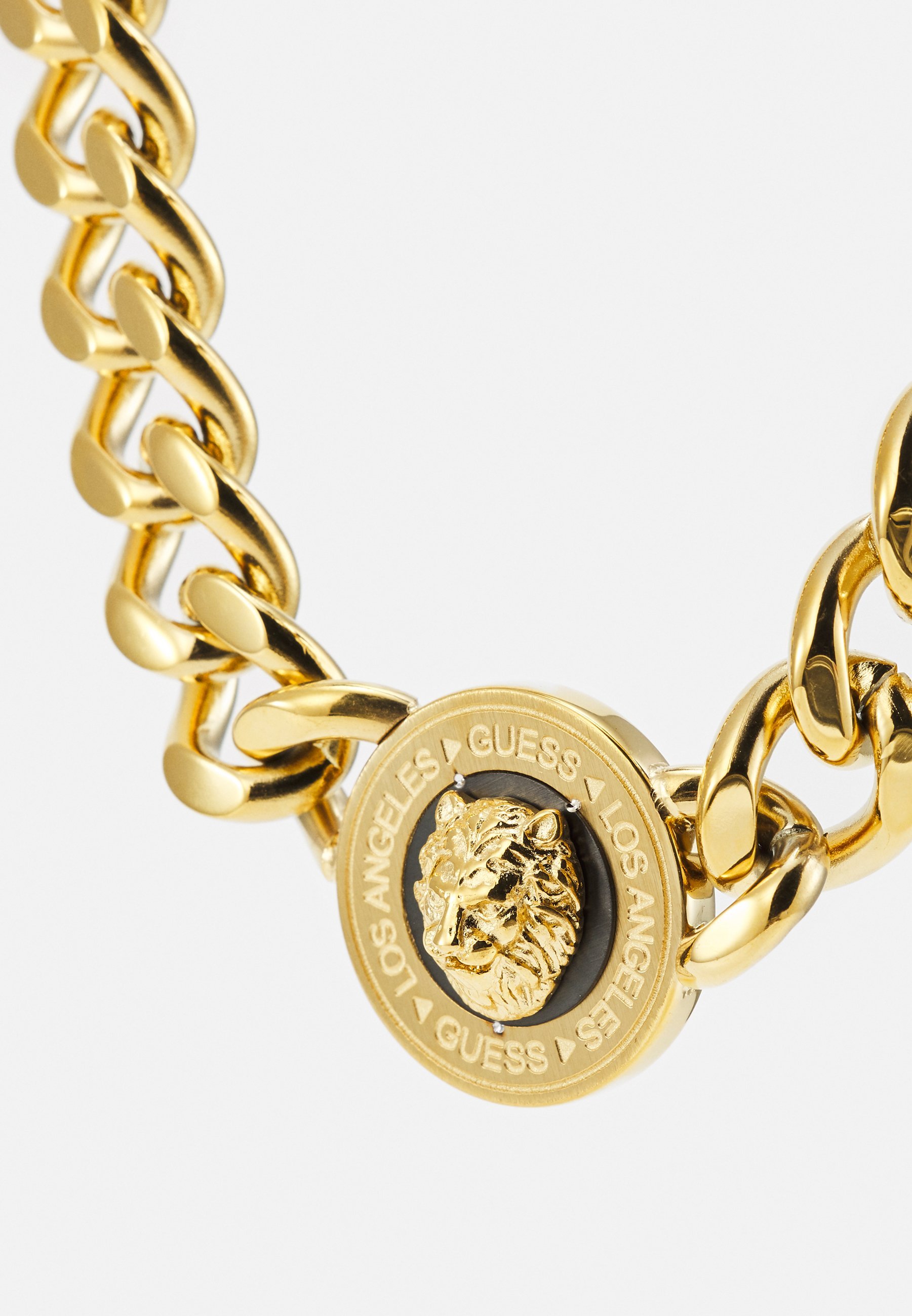Guess CHAIN LION COIN UNISEX - Naszyjnik - w kolorze złotym