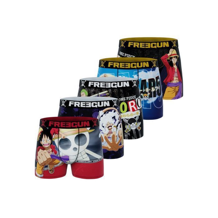 Boxer da ragazzo Freegun ONE PIECE - Viola (confezione da 5)