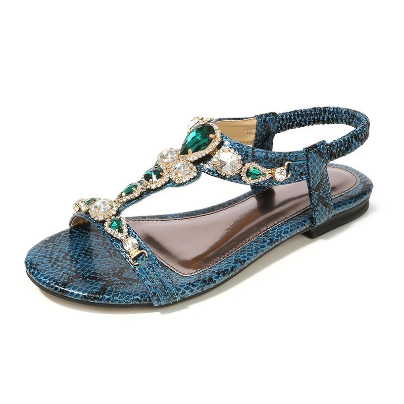 Sandali da donna alla moda, sandali estivi da spiaggia da donna, scarpe basse da donna, sandali piatti a punta aperta, scarpe casual da donna