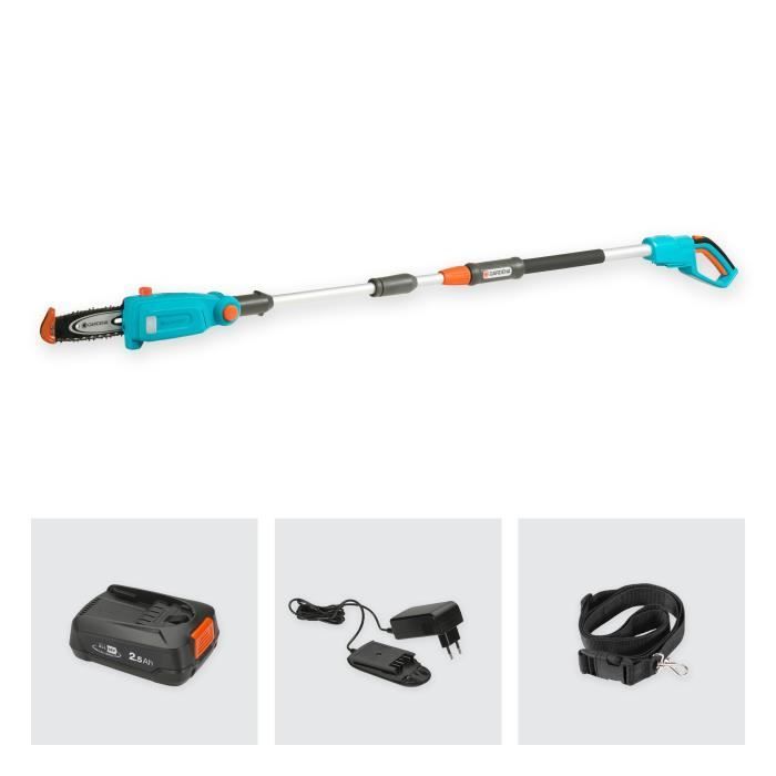 Podadora de pértiga inalámbrica GARDENA - TCS 20/18V P4A - 18V - 42 cm