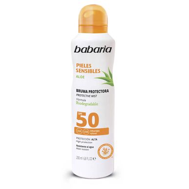Babaria Aurinkovoide vartalosuihke herkälle iholle SPF50 200 ml