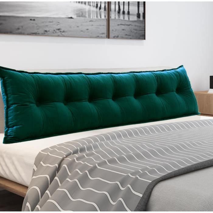 Steunkussen - VERCART - Anti-refluxkussen - Turquoise fluweel - 200 cm - Ergonomisch