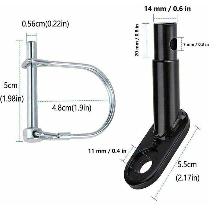2 piezas de enganche para remolque de bicicleta, adaptador de enganche para remolque de bicicleta, acoplador de enganche para remolque de bicicleta, para