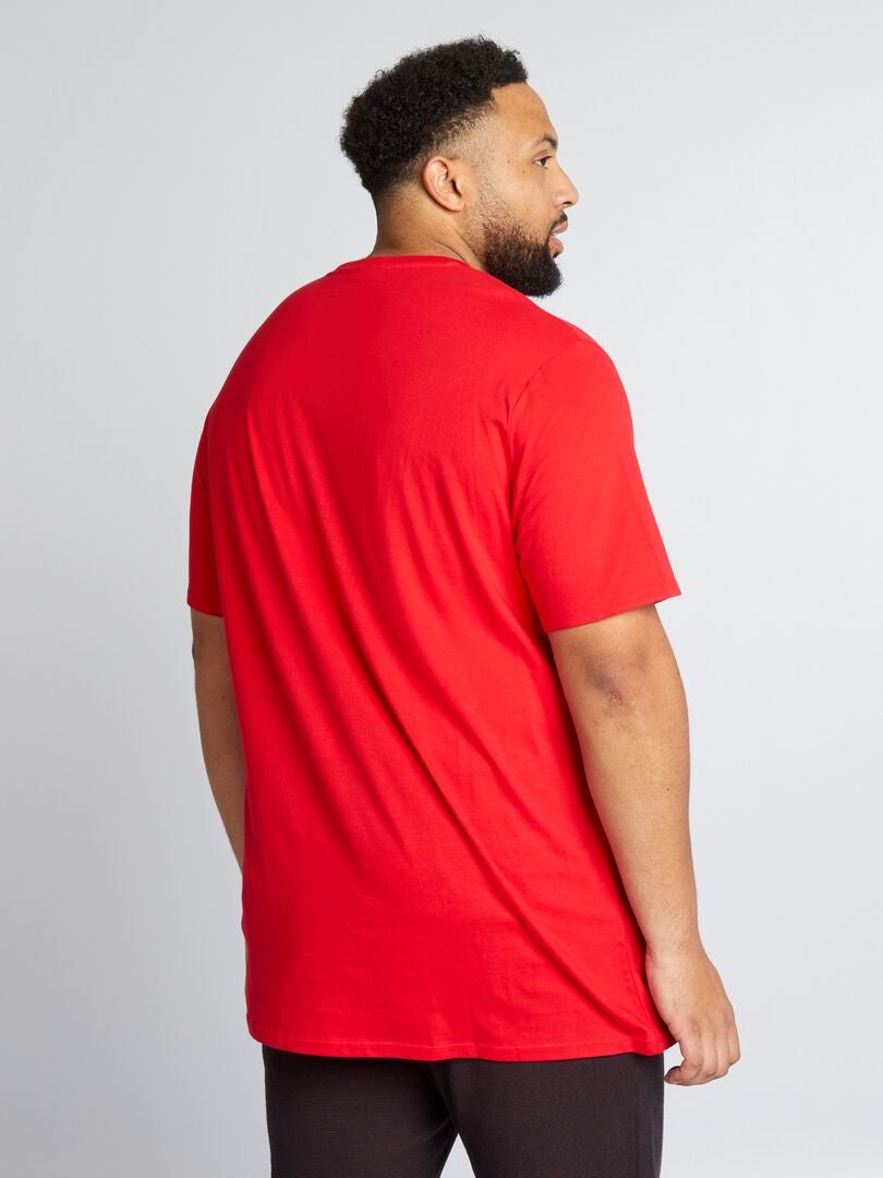 T-shirt met korte mouwen en print - BLAUW