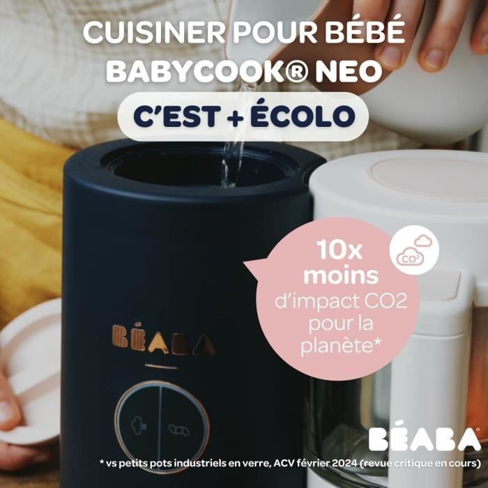 BEABA, Babycook Néo Robot Cuiseur Bébé 6 en 1, Made in France, Bleu Nuit