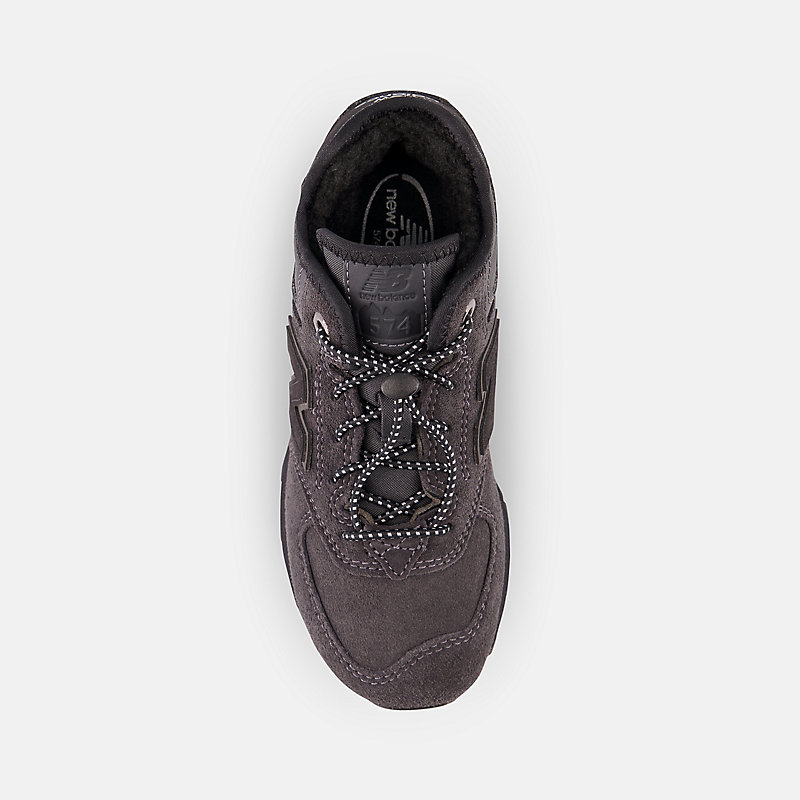 Children's 574H Bungee Lace - Black with Phantom